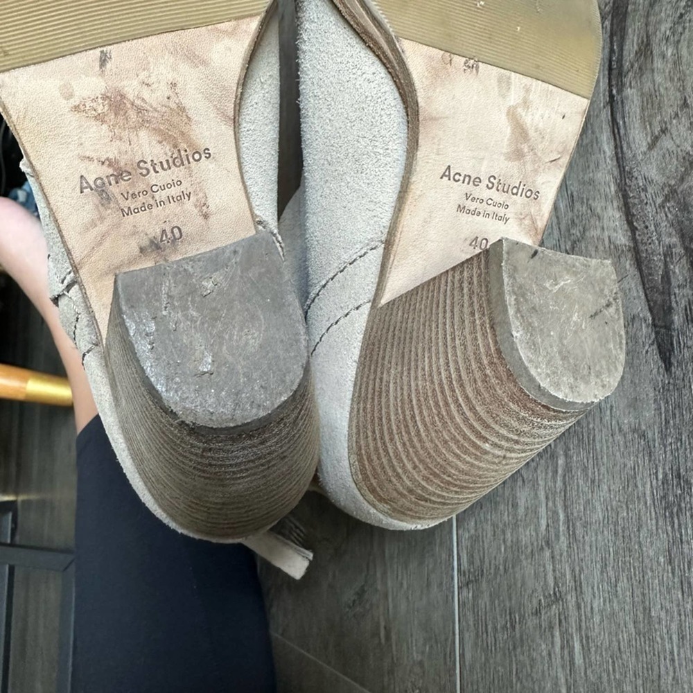 Acne Studios Pistol Suede Tan Mocca Castoro Boot Leather Nubuck EU 40 - Picture 5 of 5